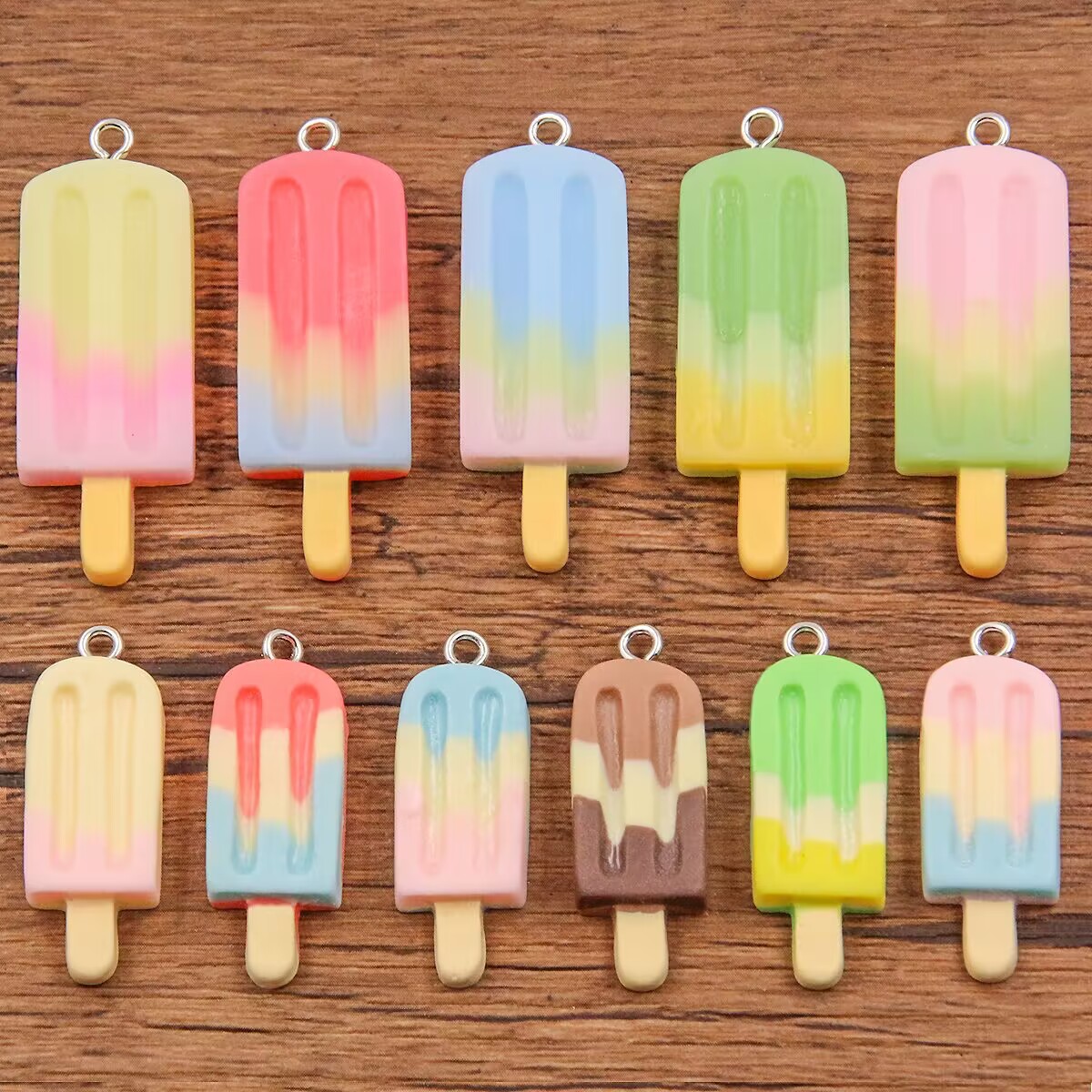 Resin Crafts Diy - 6 Pezzi Ciondoli in Resina a