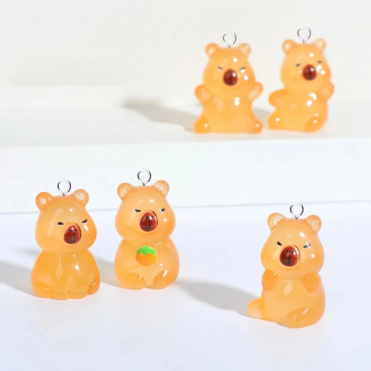 Resin Craft Supplies - 10 Pezzi Ciondoli in Resina Kawaii