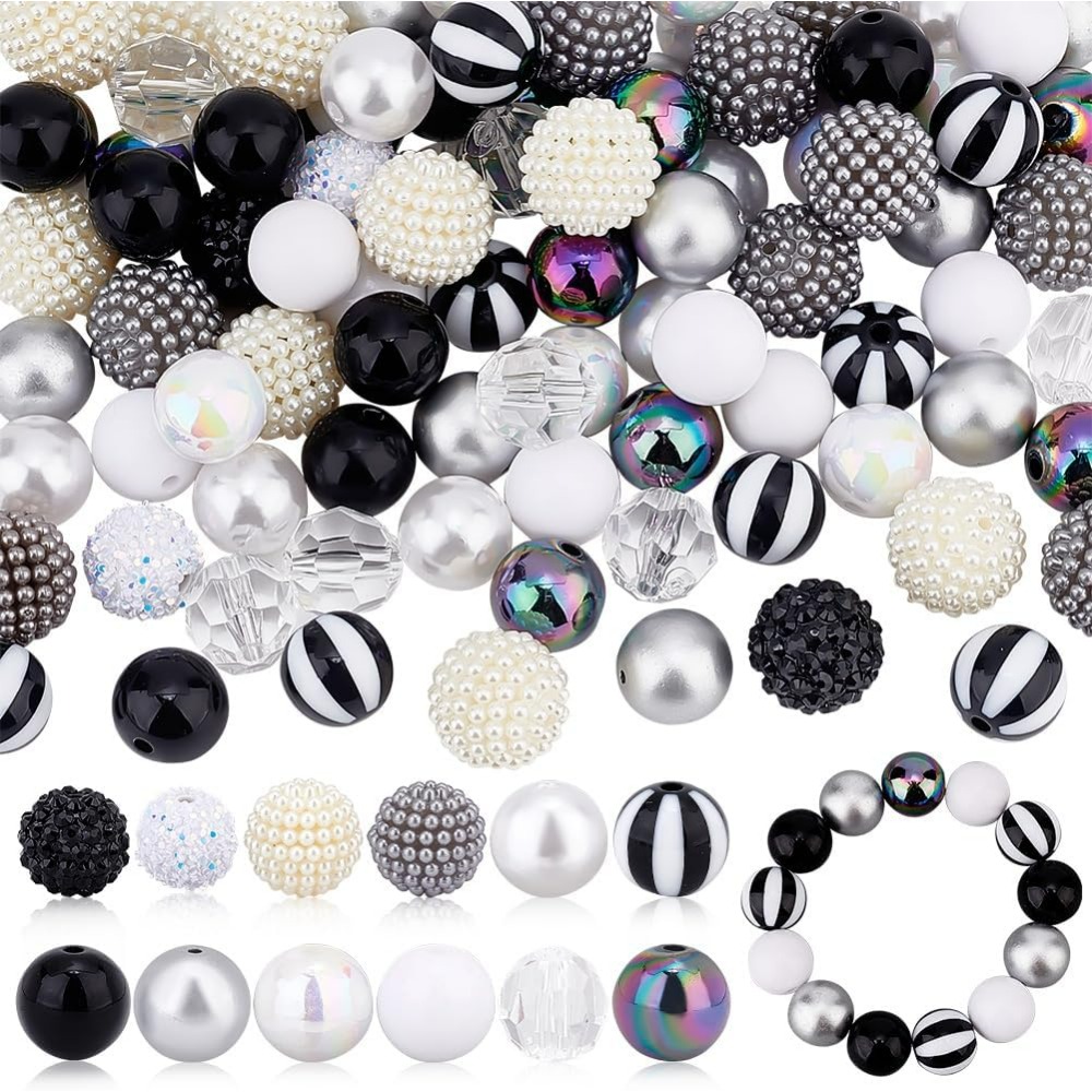 Resin Crafts - 106 pezzi di perline robuste 12