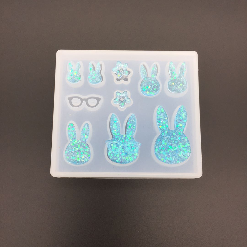 Flower Preservation Resin - 9 disegni stampo in Silicone coniglio