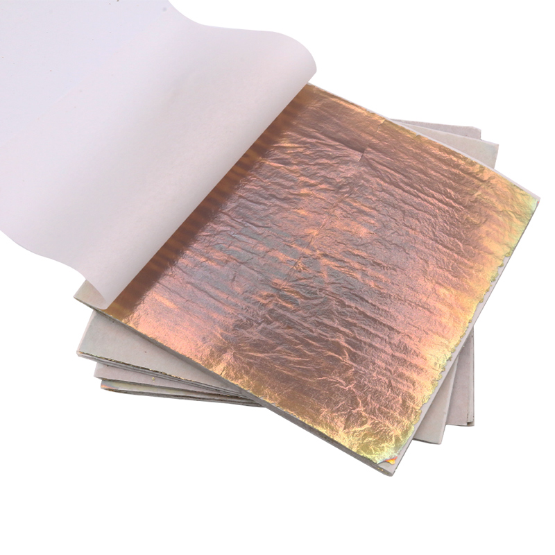 Gold Foil Flakes - 14x14 cm Colorato Imitazione Foglia D'oro