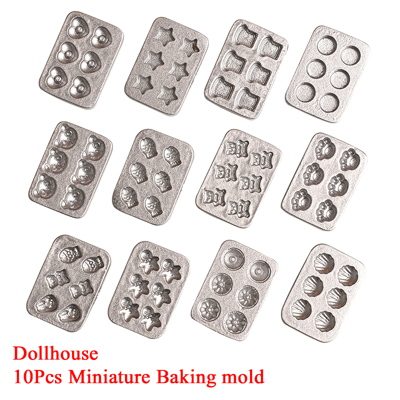 Silicone Mold Tray - 10 pezzi casa delle bambole in