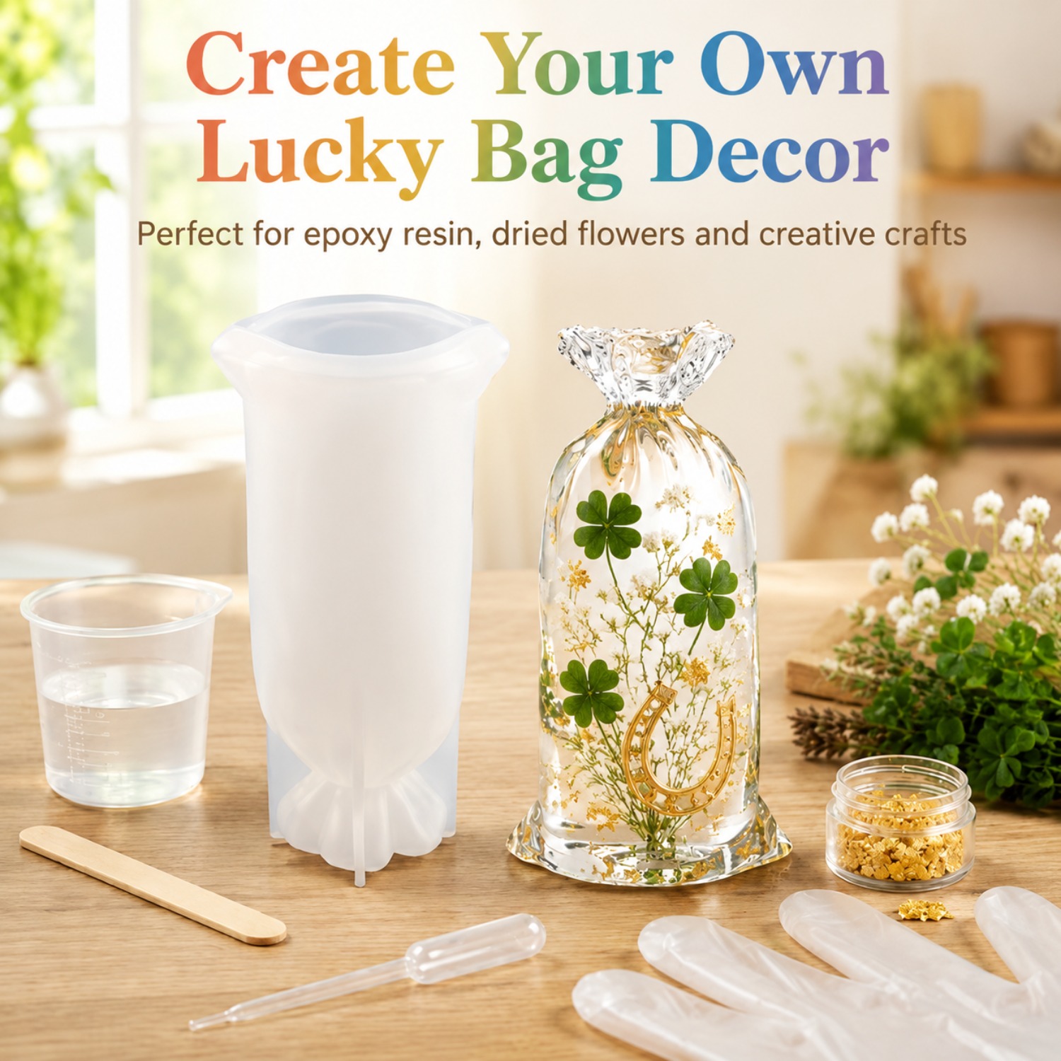 Flower Preservation Resin - Stampi in silicone per resina Lucky