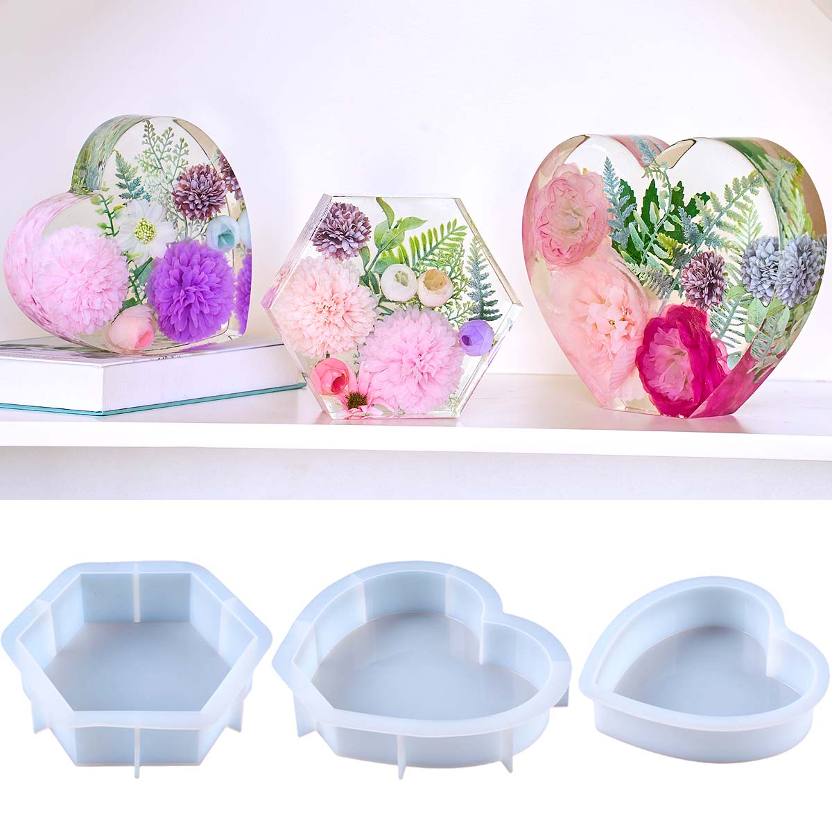 Stampo in silicone grande a fo - Flower Preservation Resin recensione e prezzo