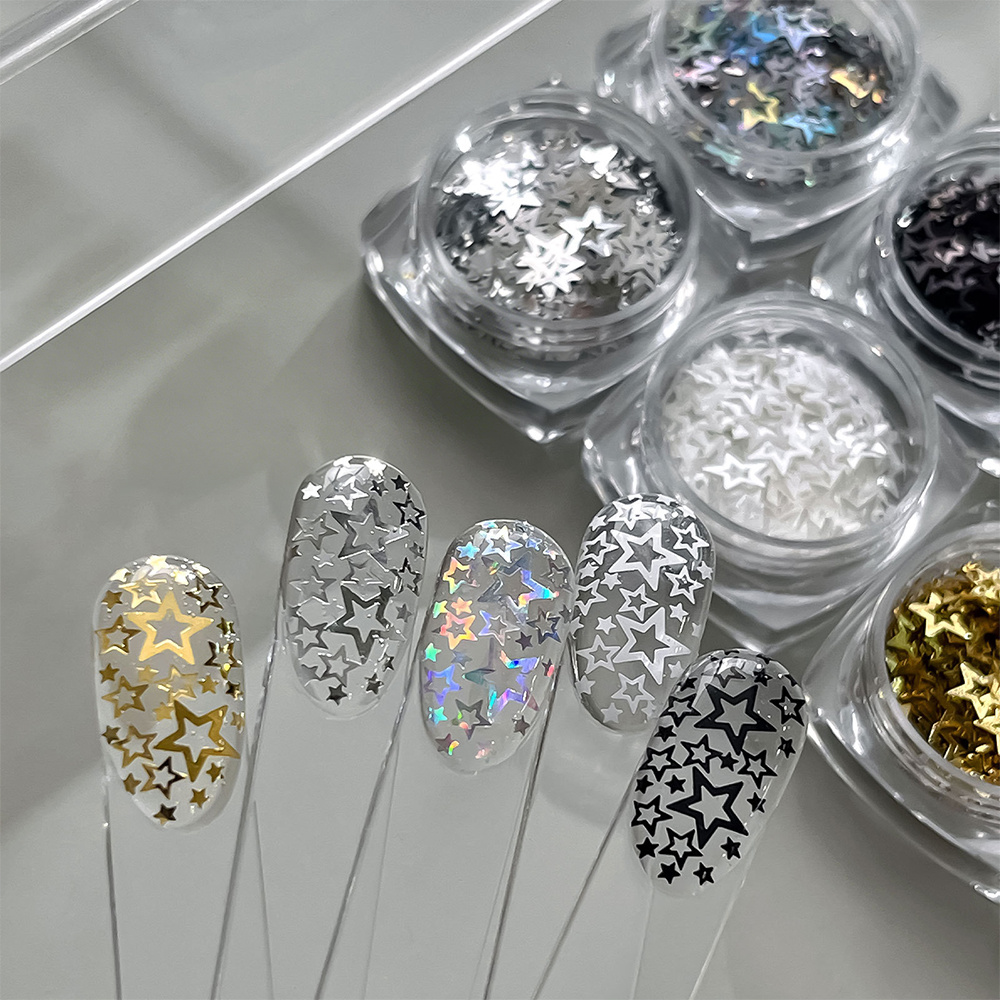 1 Vasetto di Glitter per Unghi - Gold Foil Flakes recensione e prezzo