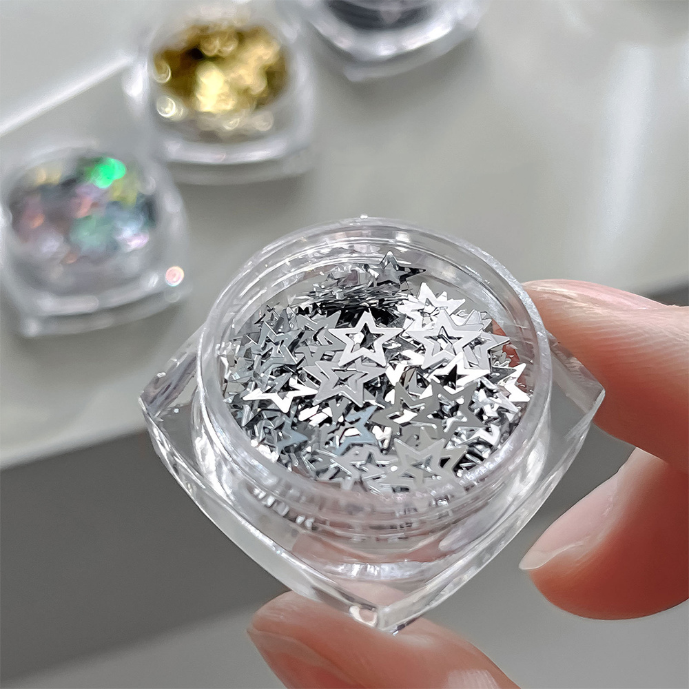 1 Vasetto di Glitter per Unghi - Gold Foil Flakes recensione e prezzo