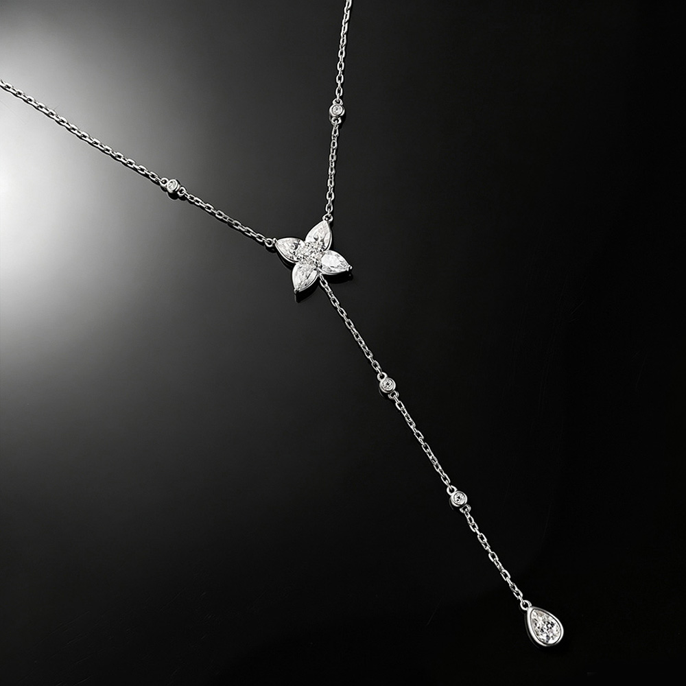 Collana Pendente Lariat con Mo - Bezels Set Pendant recensione e prezzo