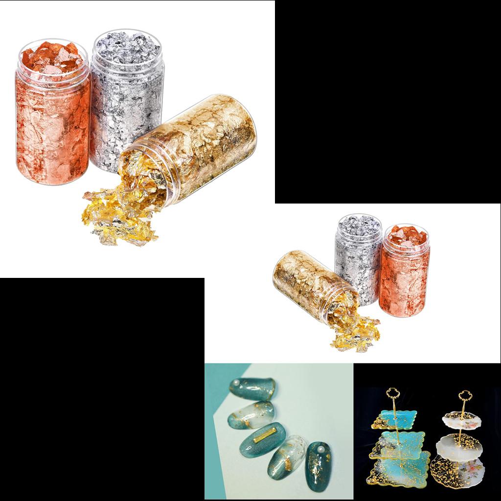 6 Pezzi di Adesivi per Unghie  - Gold Foil Flakes recensione e prezzo