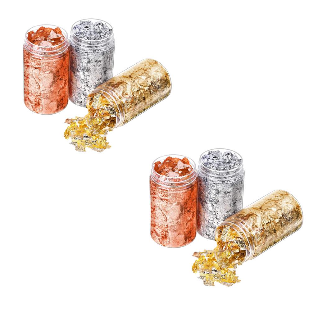 6 Pezzi di Adesivi per Unghie  - Gold Foil Flakes recensione e prezzo