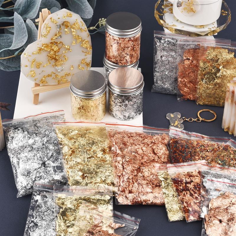 1/2/3/5/10g imitazione oro nas - Gold Foil Flakes recensione e prezzo