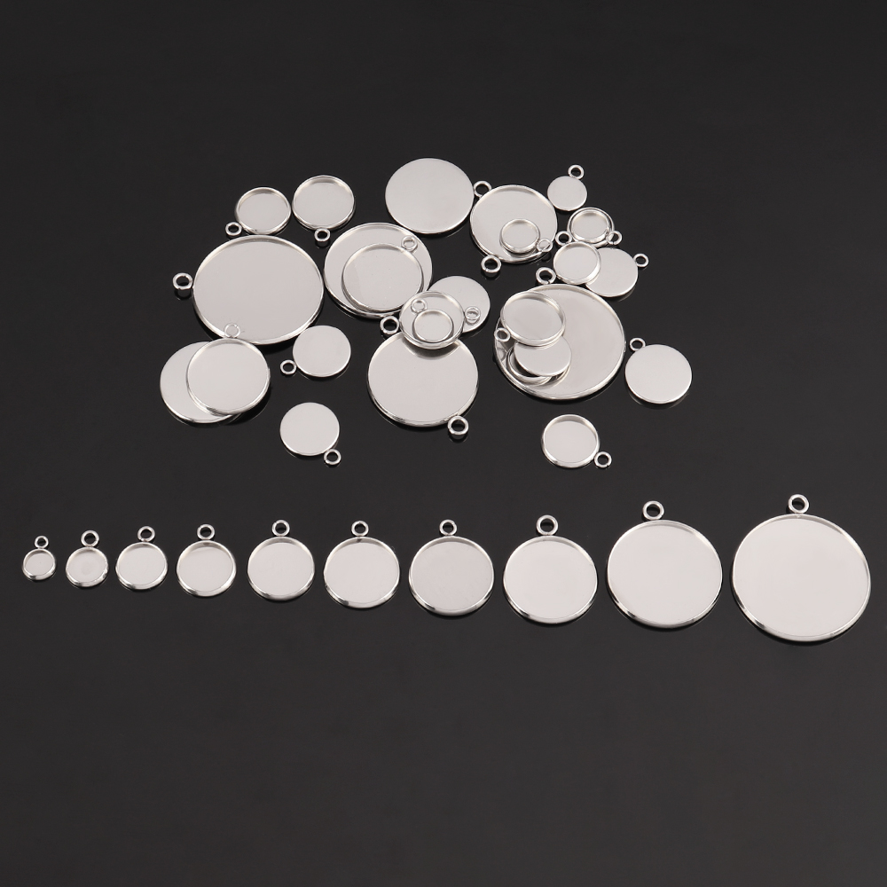 10 pezzi cabochon in acciaio i - Bezels Set Pendant recensione e prezzo