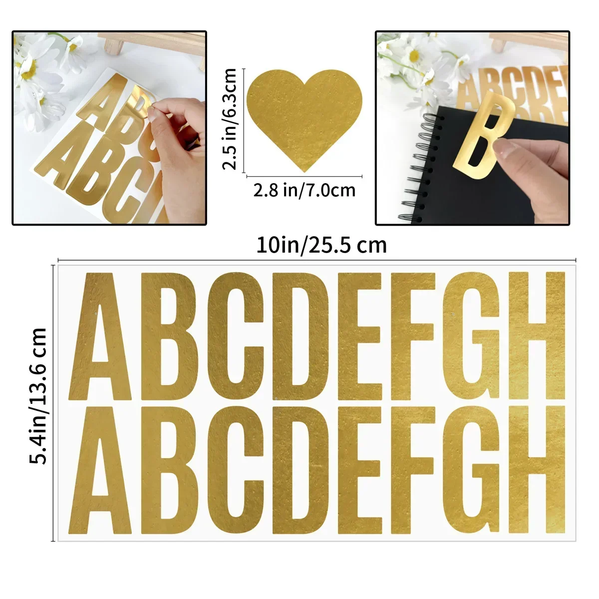 100 pezzi 6 fogli adesivi con  - Gold Foil Flakes recensione e prezzo