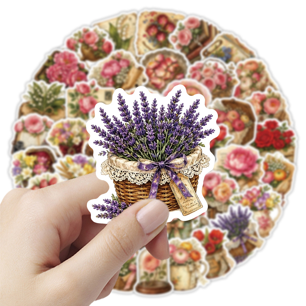 50 Pezzi Adesivi Floreali Vint - Dried Flower Bulk recensione e prezzo