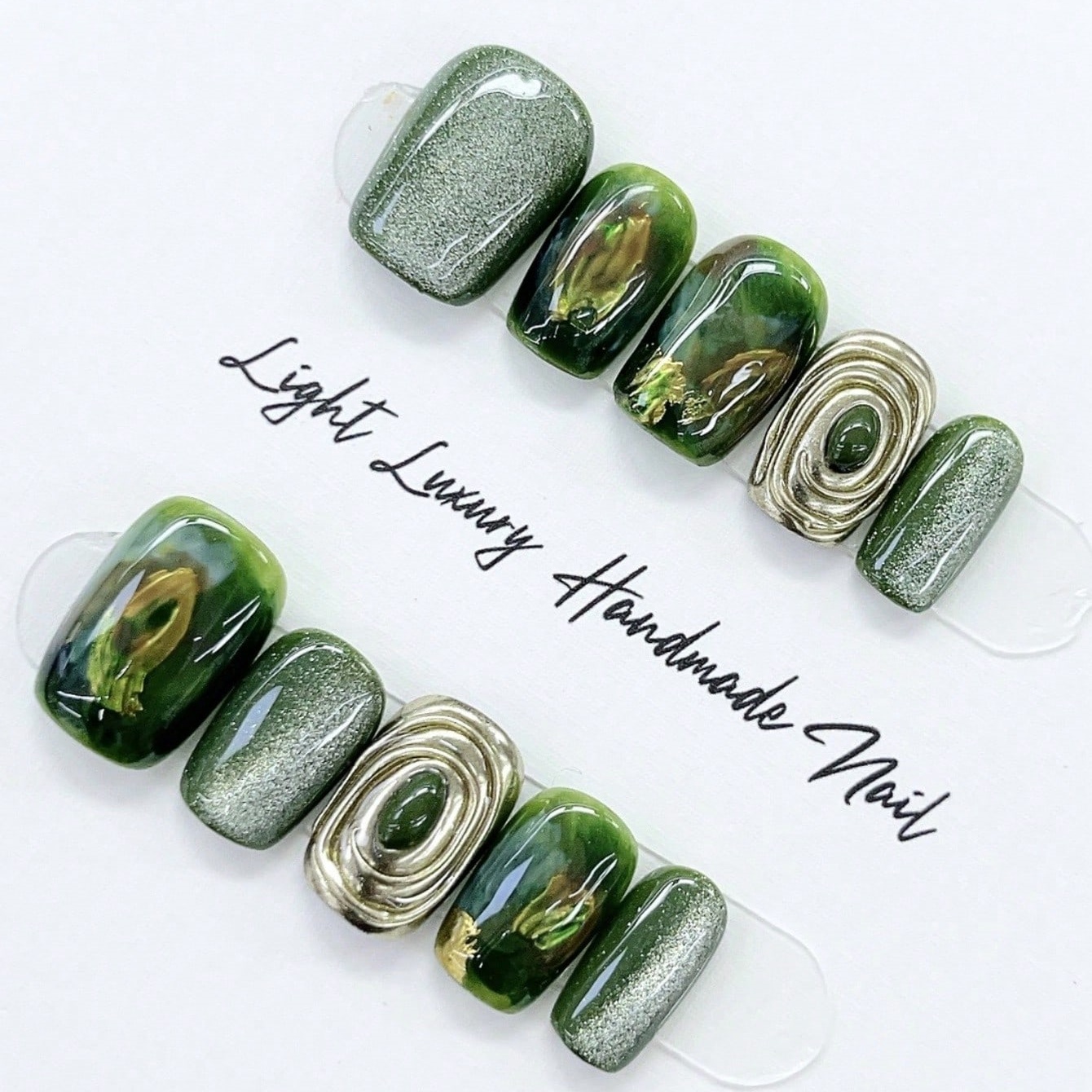 10 pezzi di unghie finte quadr - Resin Craft Material recensione e prezzo